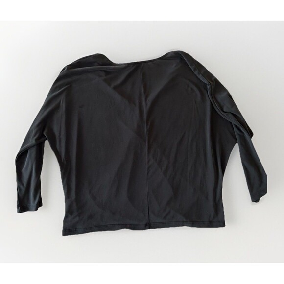Everly Highline Blouse Wrap Front Batwing Sleeve Soft Modal Size Medium - Picture 2 of 7